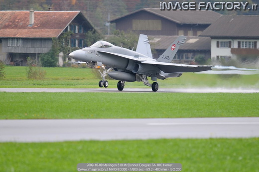 2009-10-08 Meiringen 519 McDonnell Douglas FA-18C Hornet